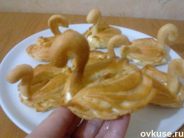 Эклеры лебеди рецепт с фото