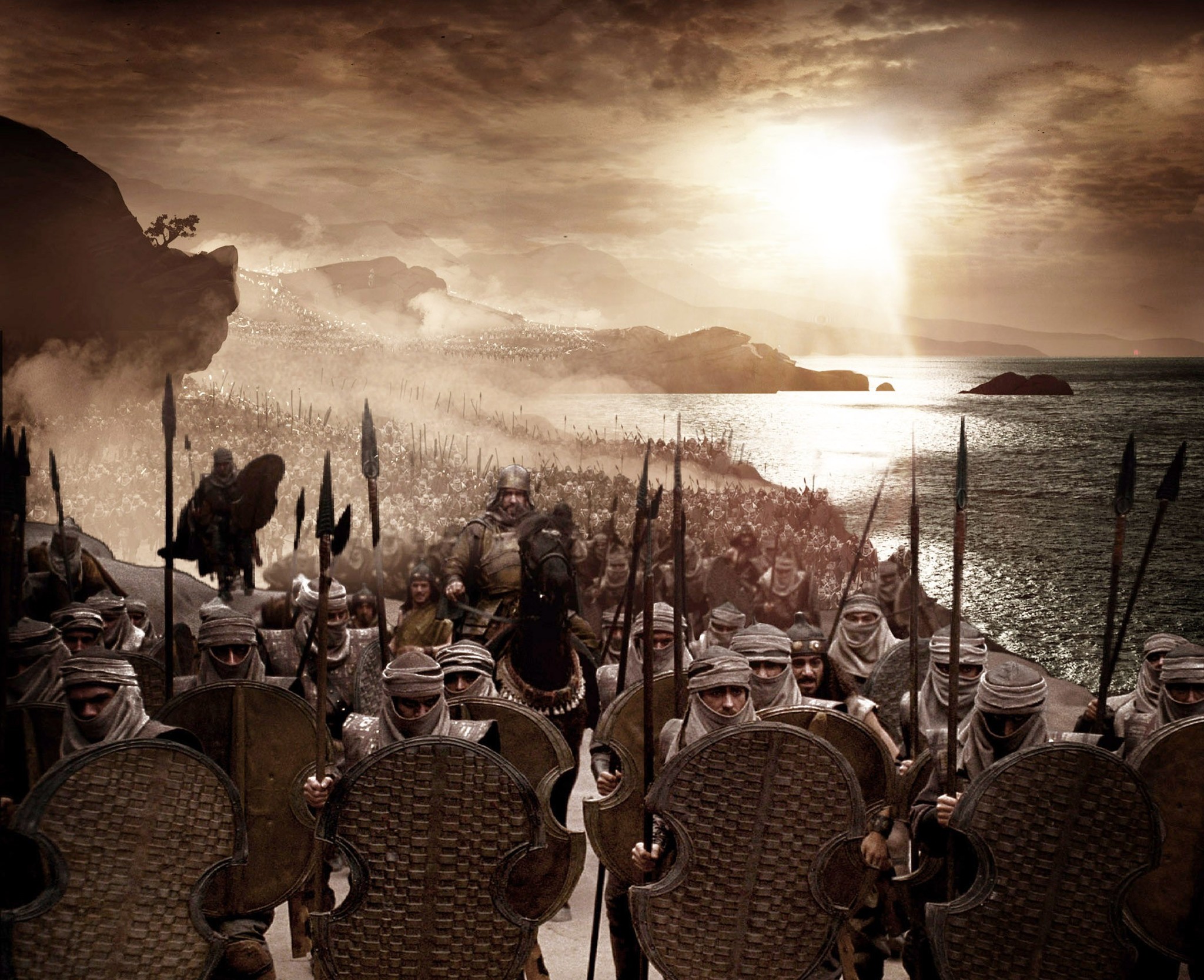 Персидская армия Ксеркса 300 спартанцев