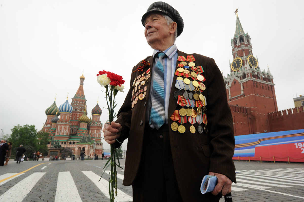 Фото ветеранов на красной площади