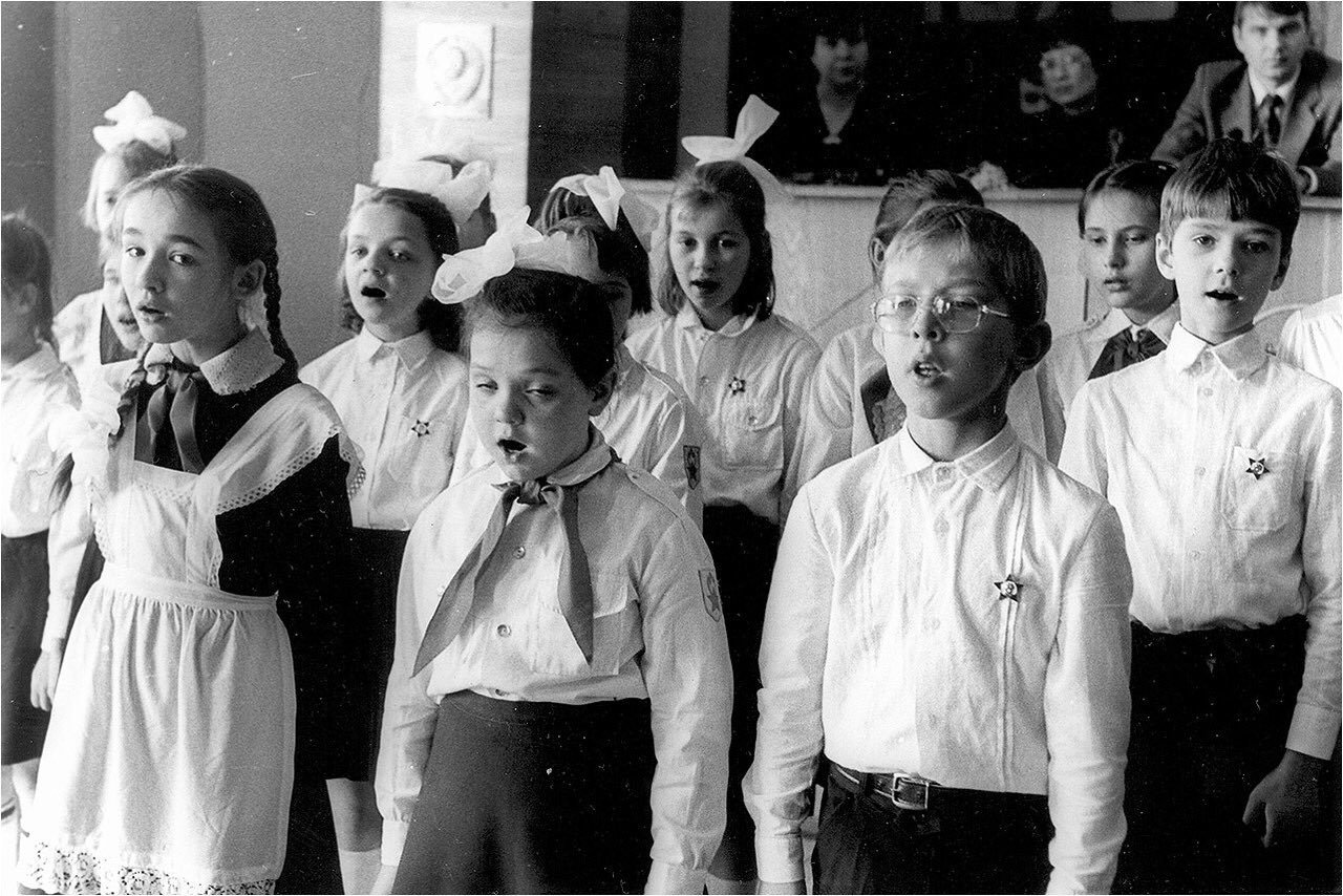 Советские дети в школе